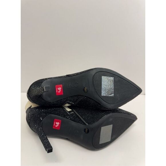 INC Cowboy‎ Boots Size 9.5 Black Cream Embellished Western High Heel Booties - Picture 11 of 11